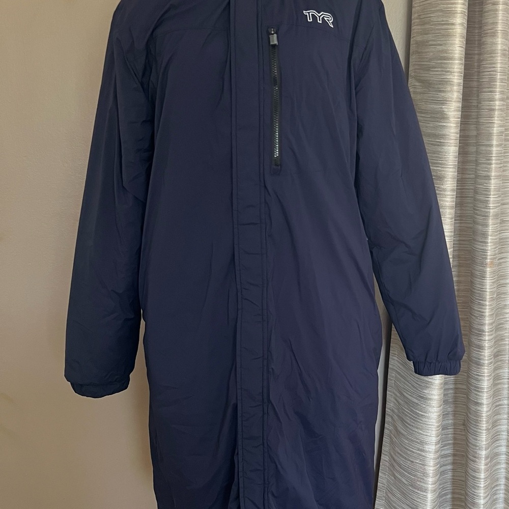 TYR Navy Blue Swim Parka Jacket